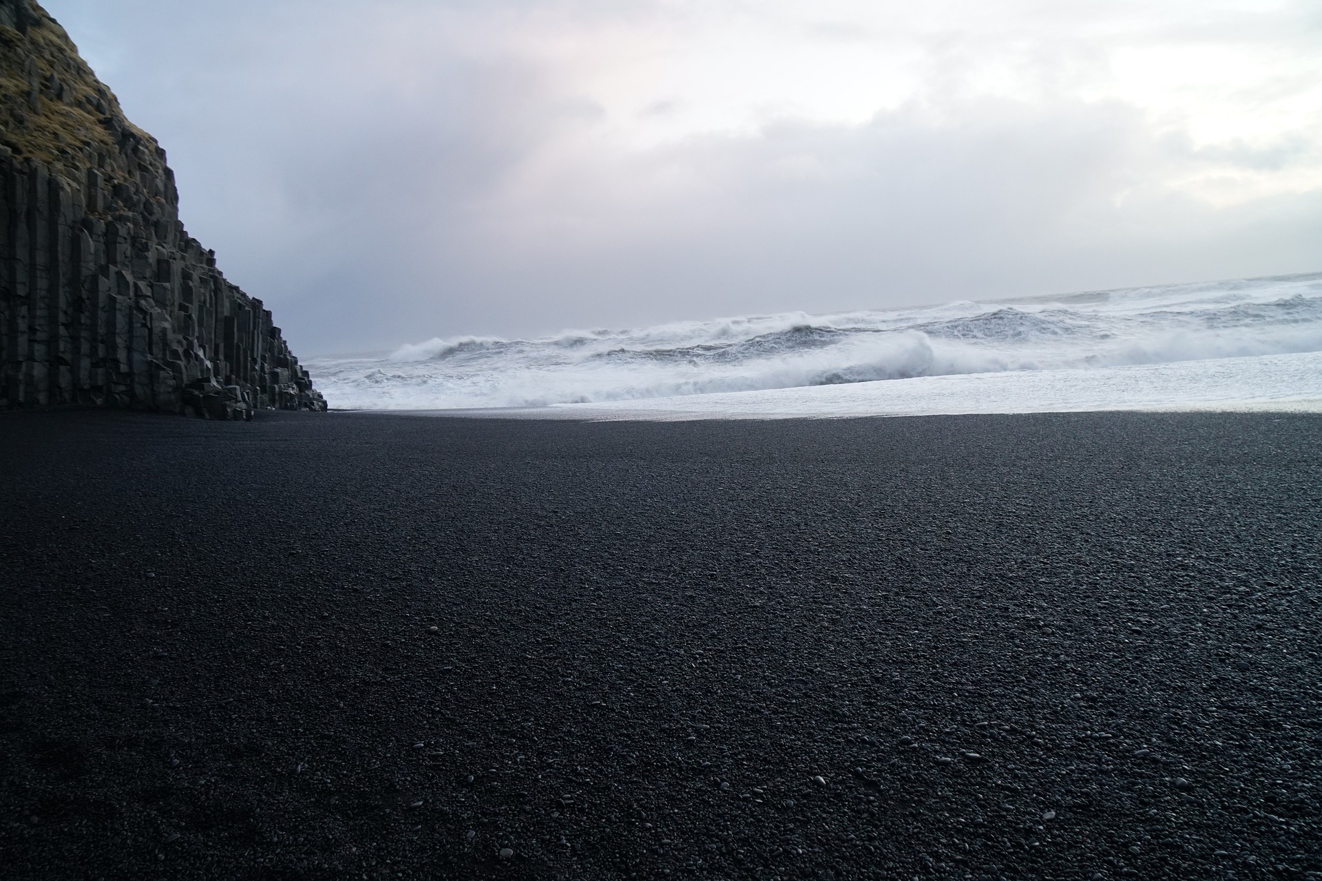 Iceland black beach